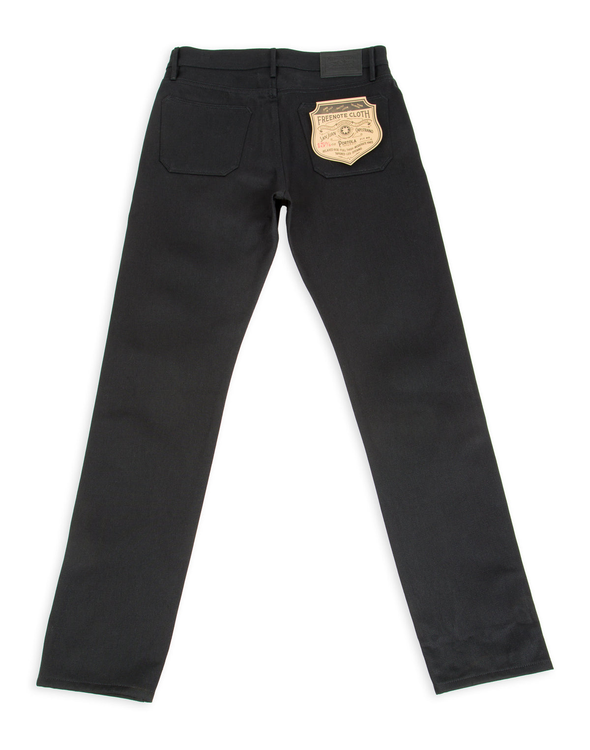 Freenote Portola Classic Taper - 15.75oz Black/Black - Standard & Strange