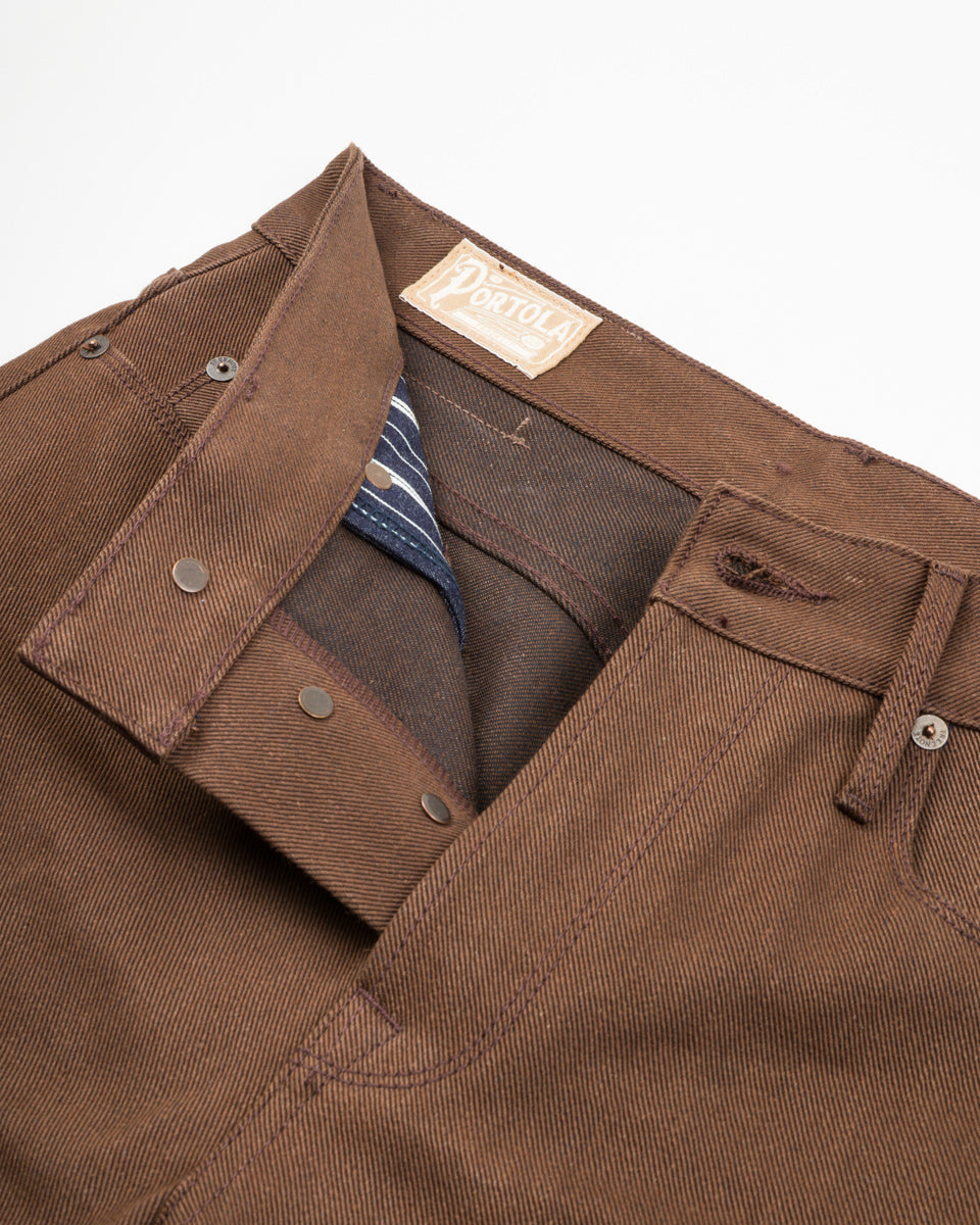 Freenote Portola Classic Taper - 15oz Dark Brown Denim - Standard & Strange
