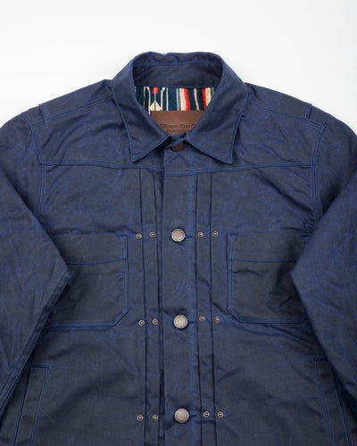 Freenote RJ-1 Jacket - Navy Waxed Canvas w/ Navy Lining - Standard & Strange