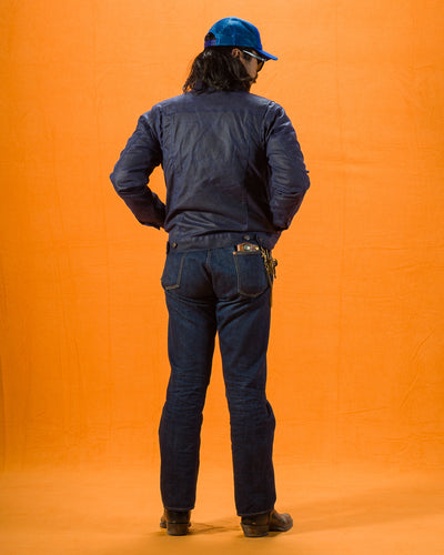 Freenote RJ-1 Jacket - Navy Waxed Canvas w/ Navy Lining - Standard & Strange