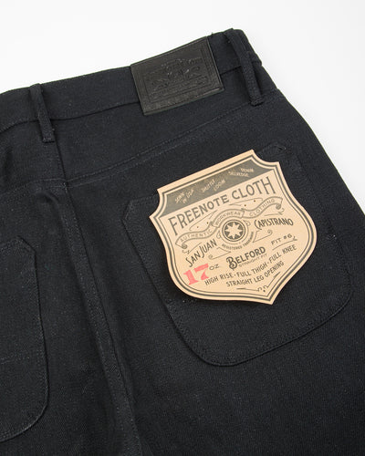 Freenote Belford Straight Fit - 17oz Black Slub - Standard & Strange