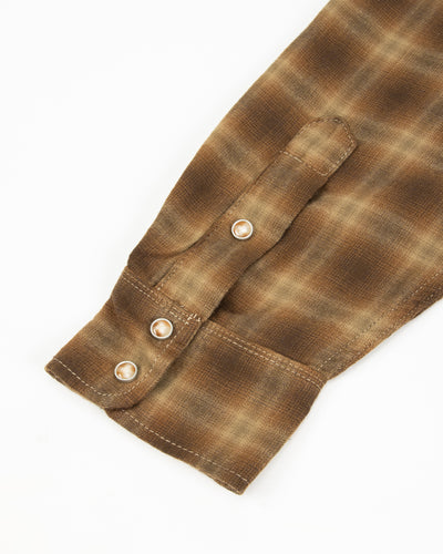 Freenote Bodie Shirt - Brown Shadow Plaid - Standard & Strange