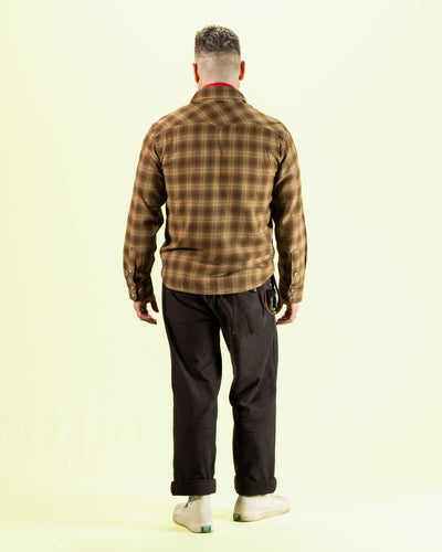 Freenote Bodie Shirt - Brown Shadow Plaid - Standard & Strange