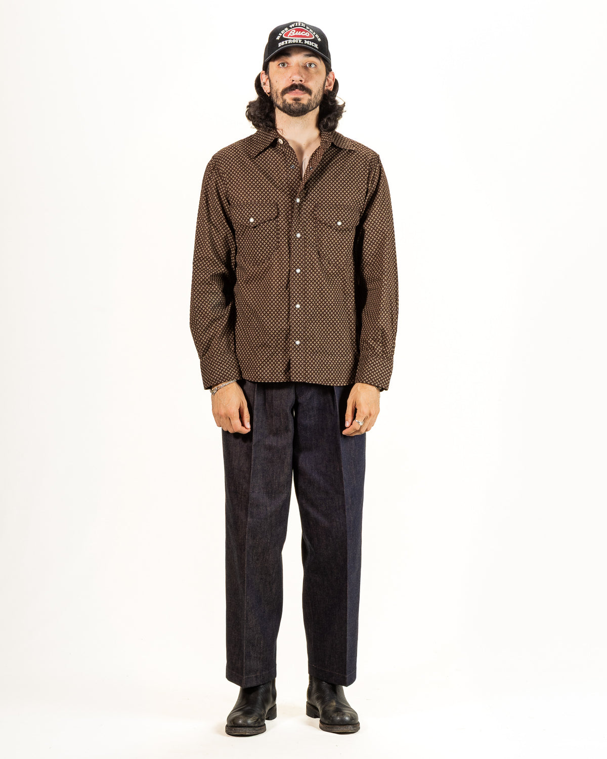 Freenote Bodie Shirt - Mahogany - Standard & Strange
