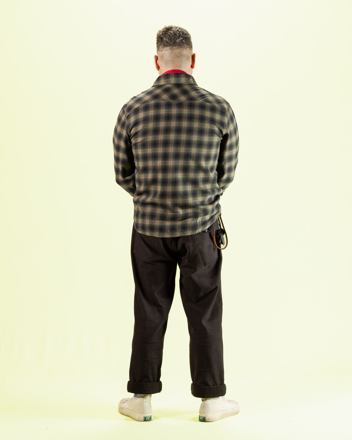 Freenote Bodie Shirt - Navy Shadow Plaid - Standard & Strange