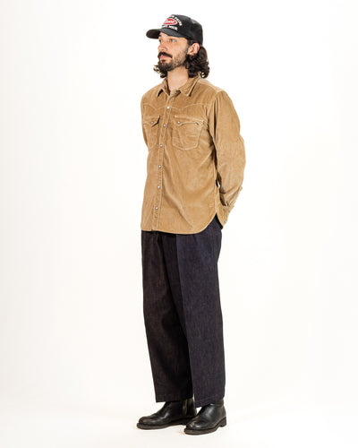 Freenote Calico Western Shirt - Tan Corduroy - Standard & Strange