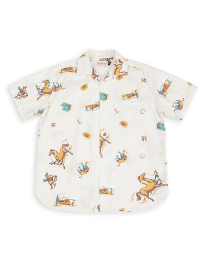 Freenote Hawaiian Shirt - Ecru Cowboy - Standard & Strange