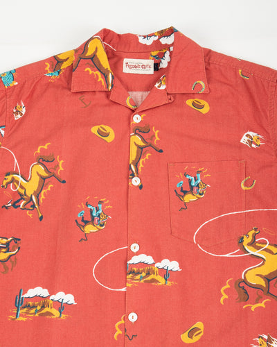 Freenote Hawaiian Shirt - Red Cowboy - Standard & Strange