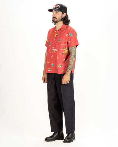Freenote Hawaiian Shirt - Red Cowboy - Standard & Strange