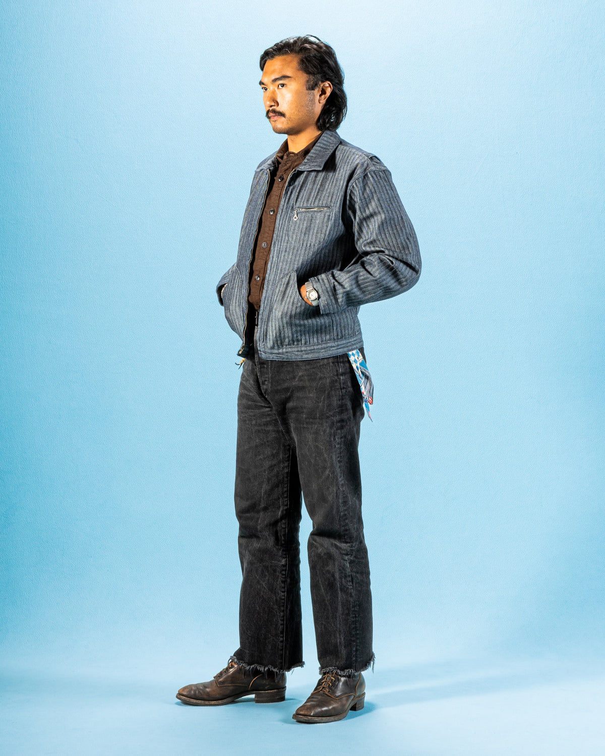Freenote Kirthwood Jacket - Grey Herringbone - Standard & Strange