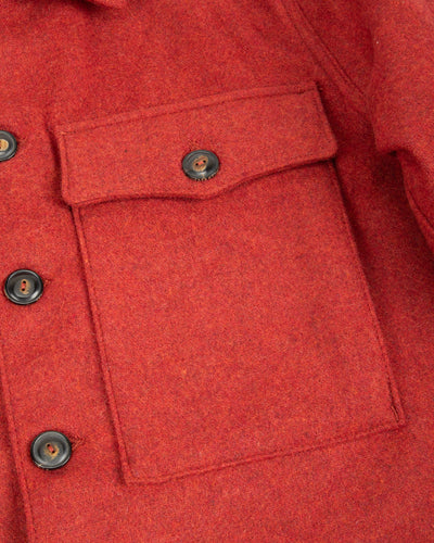 Freenote Midway Wool CPO Shirt - Red - Standard & Strange