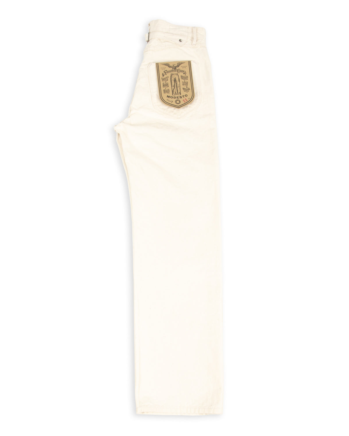 Freenote Modesto Buckleback - 11oz Natural Rinsed Canvas - Standard & Strange