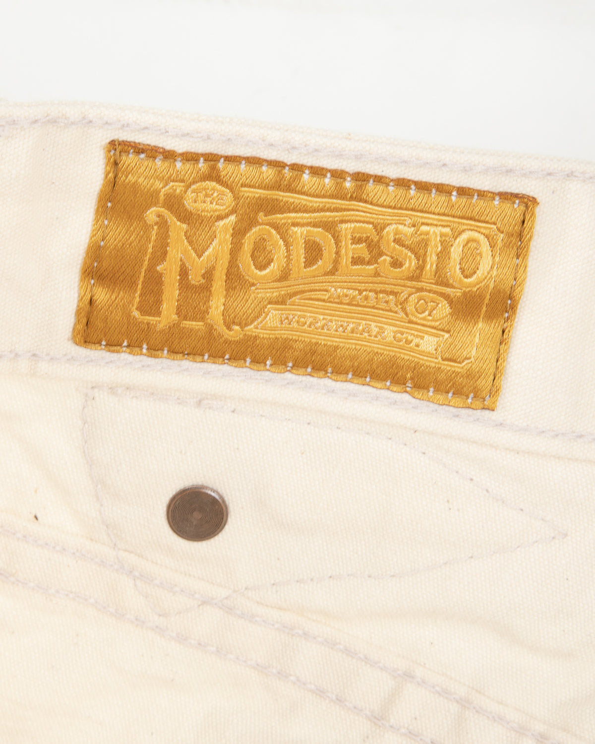 Freenote Modesto Buckleback - 11oz Natural Rinsed Canvas - Standard & Strange