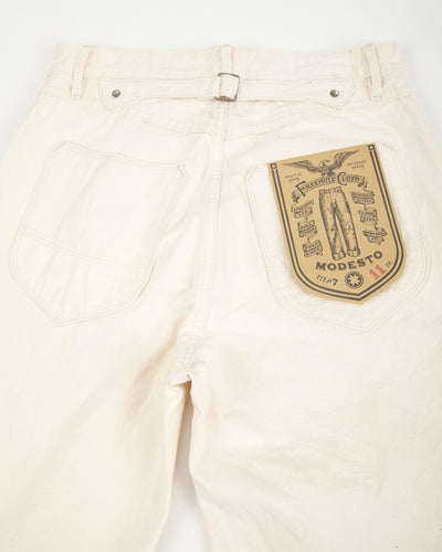 Freenote Modesto Buckleback - 11oz Natural Rinsed Canvas - Standard & Strange