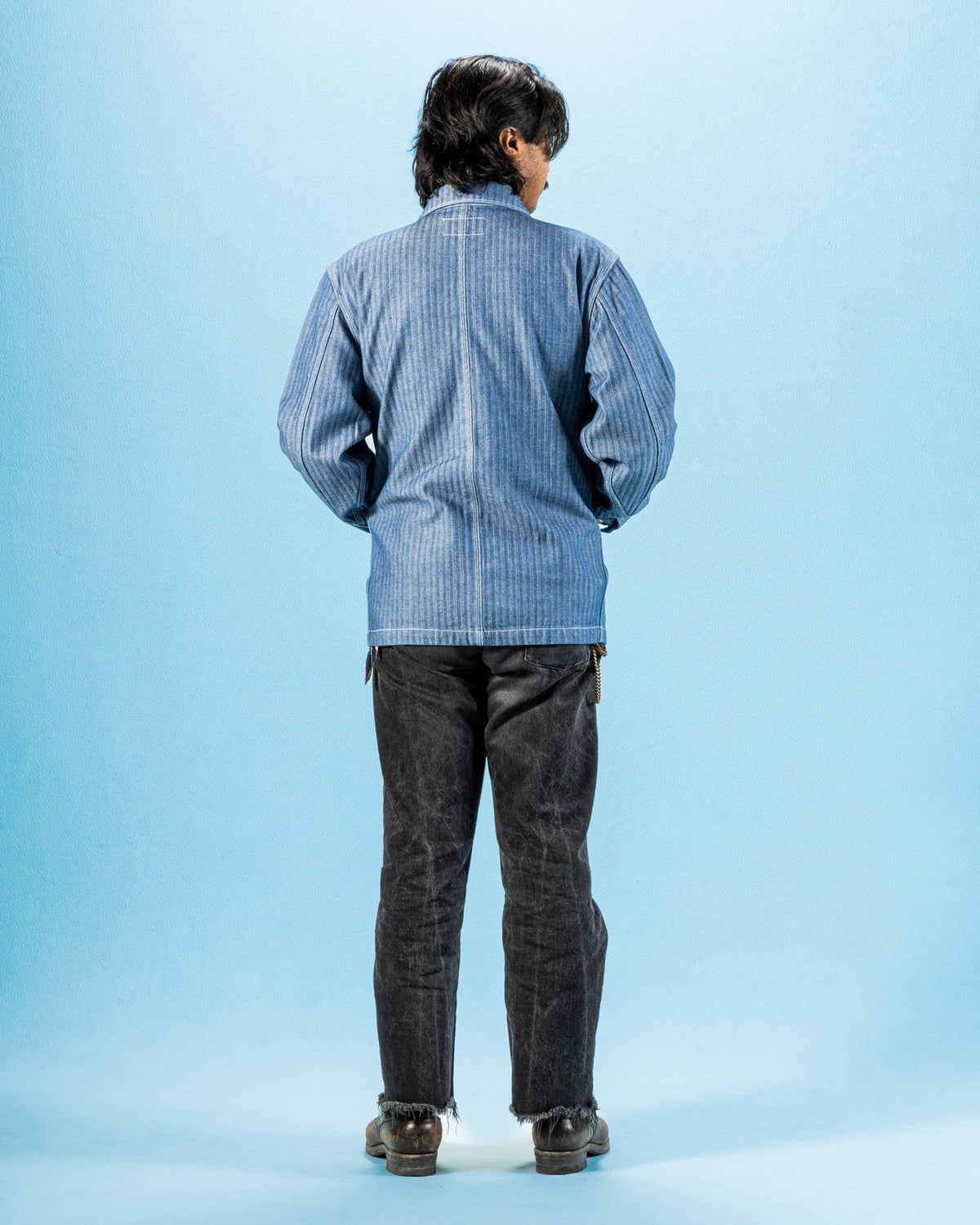 Freenote Modesto Jacket - Blue Herringbone - Standard & Strange