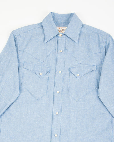 Freenote North Fork Shirt - Sky Blue Chambray - Standard & Strange