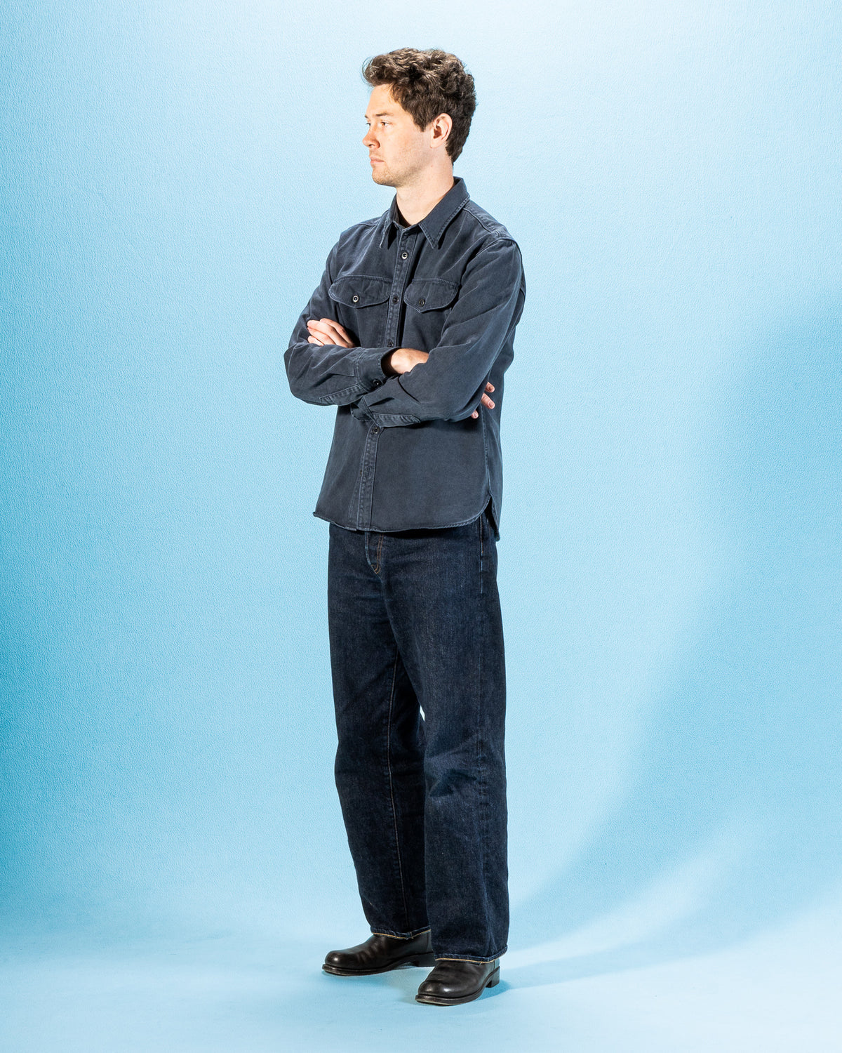 Freenote Utility Shirt - Navy - Standard & Strange