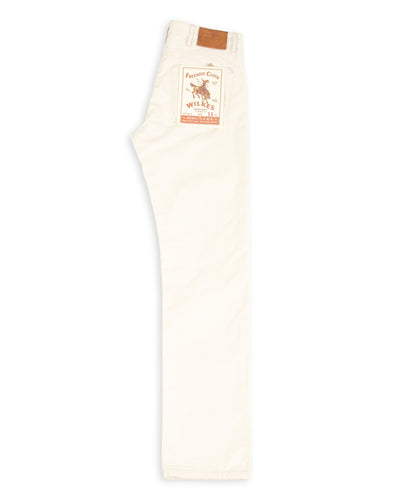 Freenote Wilkes Western Cut - 11oz Natural Rinsed Canvas - Standard & Strange
