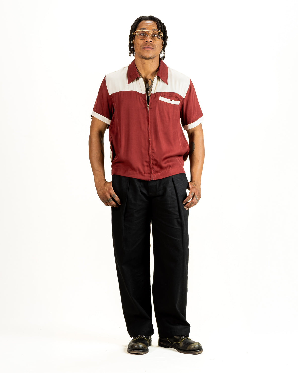 Freenote Yorba Zip S/S - Maroon Combo - Standard & Strange