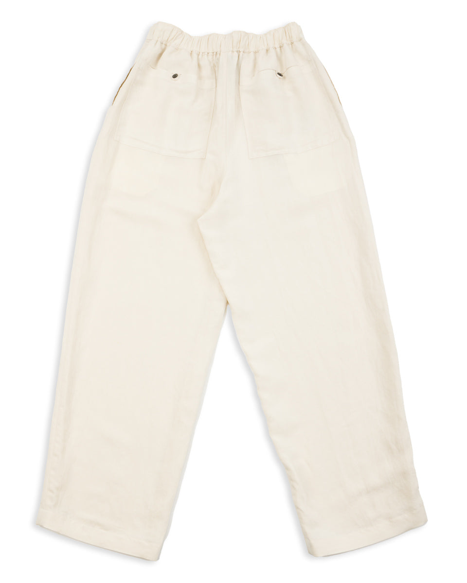 Gorsch Bamboo Linen Easy Trousers - Beige - Standard & Strange