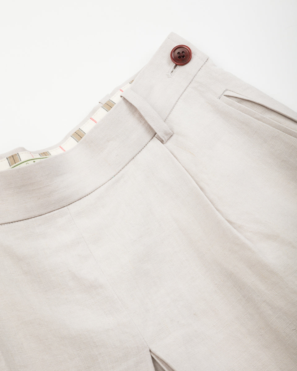 Gorsch Belgian Linen Culotte - Light Grey - Standard & Strange