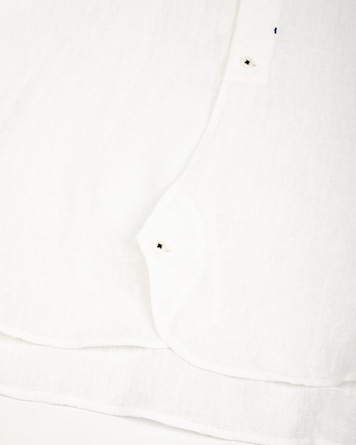 Gorsch Collar Shirt - Off White French Linen - Standard & Strange