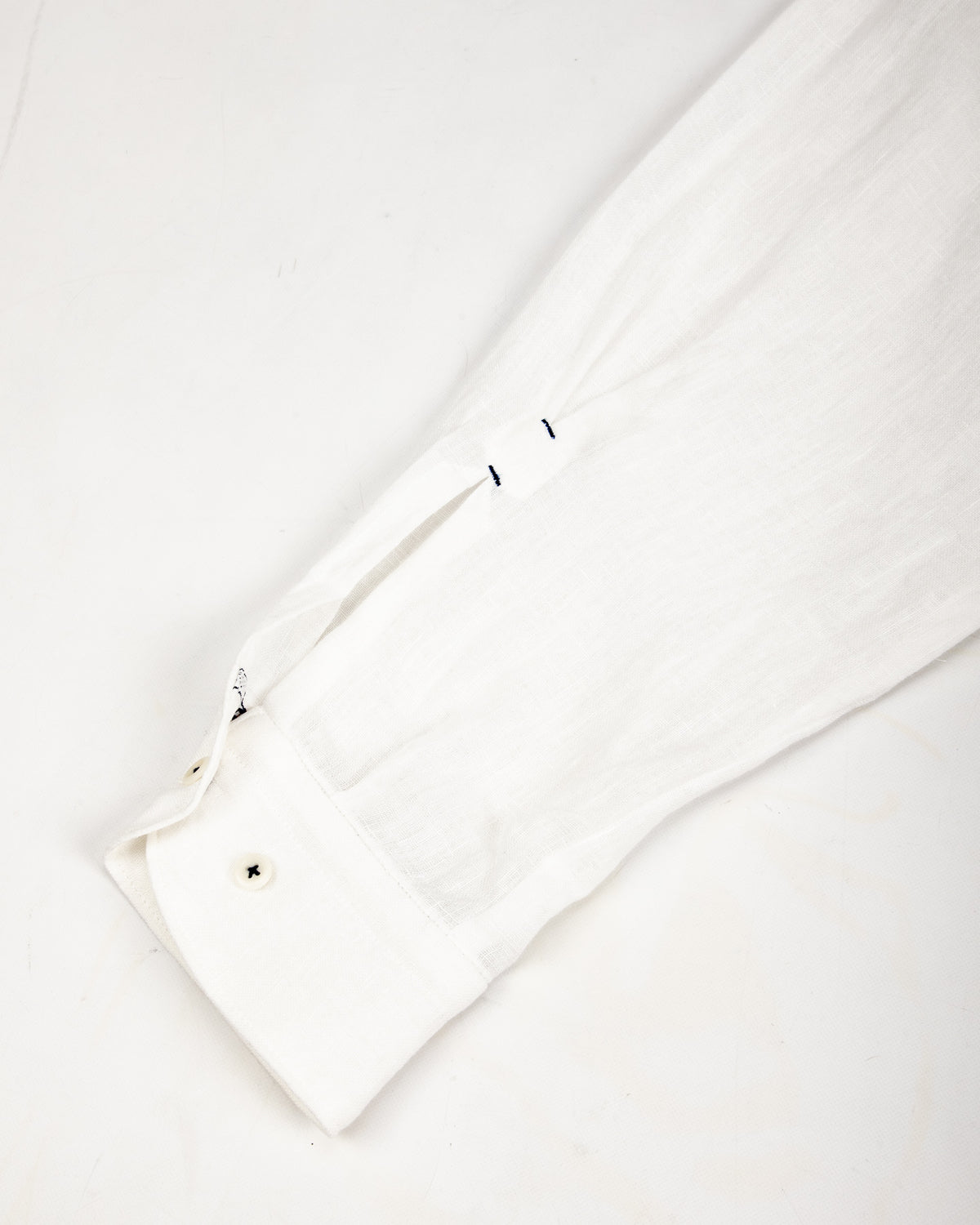 Gorsch Collar Shirt - Off White French Linen - Standard & Strange