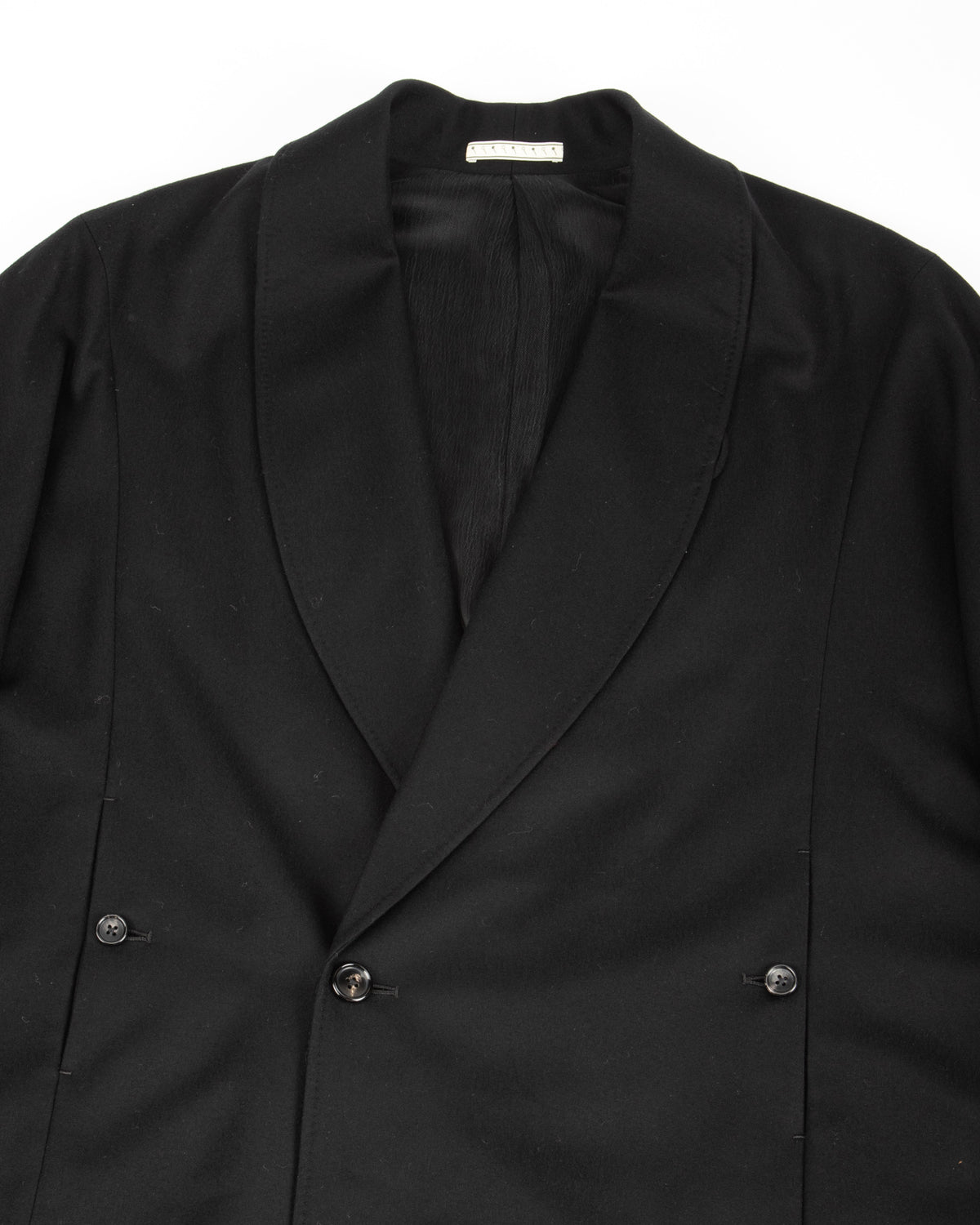 Gorsch Flannel Wool Cape Coat - Black - Standard & Strange