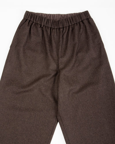 Gorsch Flannel Wool Easy Trousers - Brown - Standard & Strange