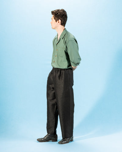 Gorsch One Size Wool Hemp Easy Trousers - Deep Green - Standard & Strange