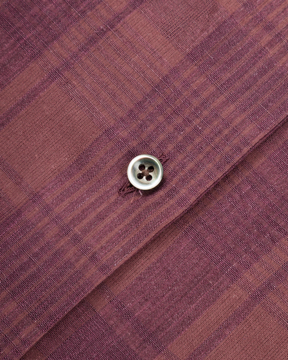 Gorsch Short Sleeve Check Shirt - Brown - Standard & Strange