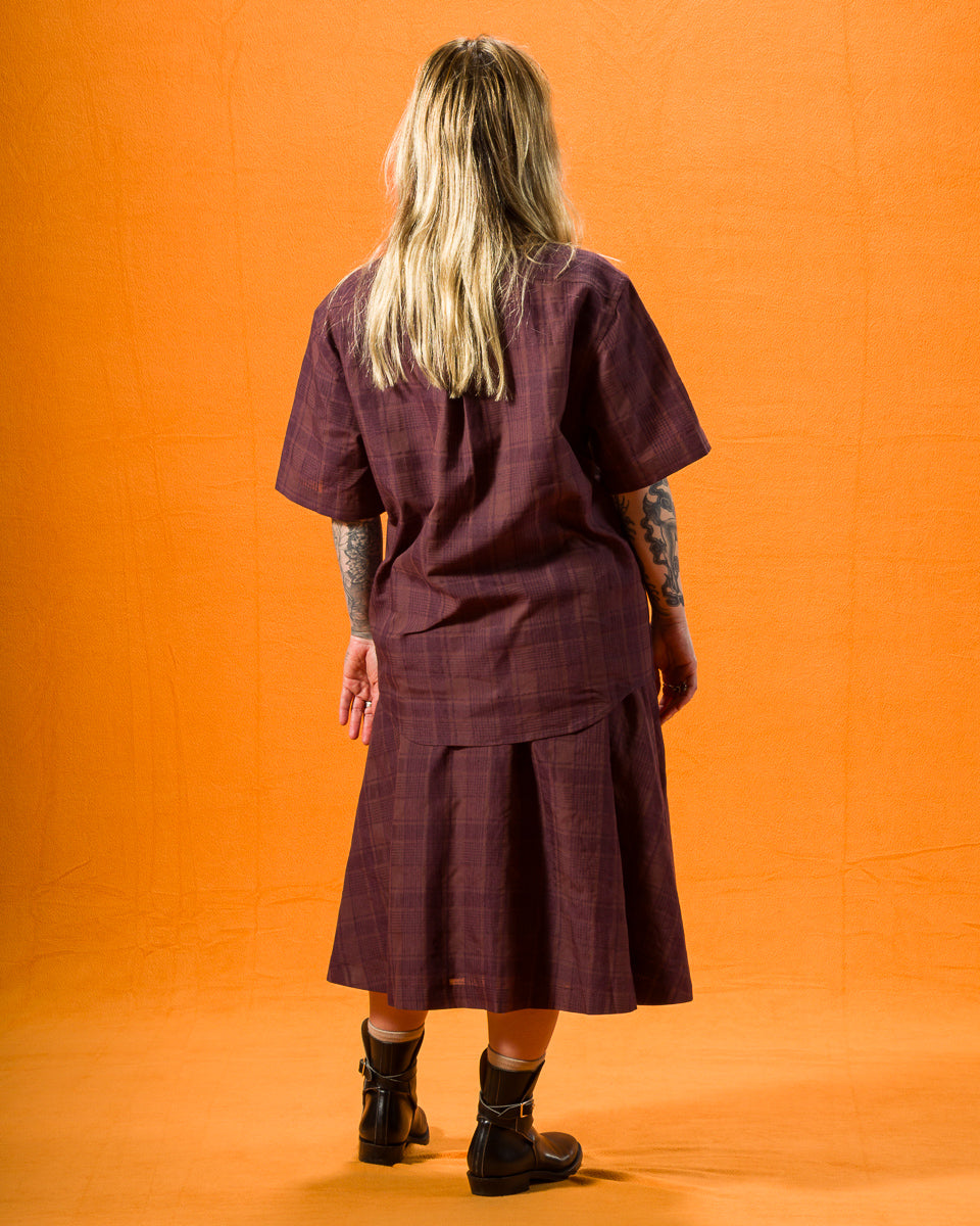 Gorsch Short Sleeve Check Shirt - Brown - Standard & Strange