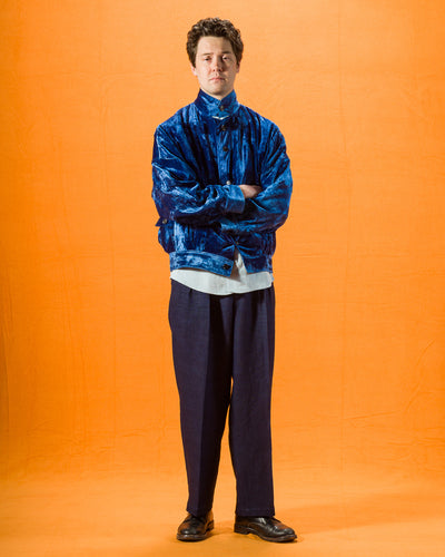 Gorsch Silk Velvet Blouson - Ryukyu Indigo - Standard & Strange