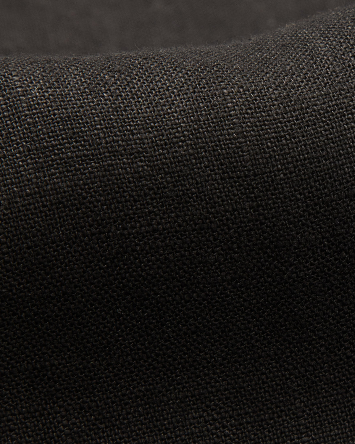 Gorsch Wide Silhouette Open Collar Shirt - Black French Linen - Standard & Strange