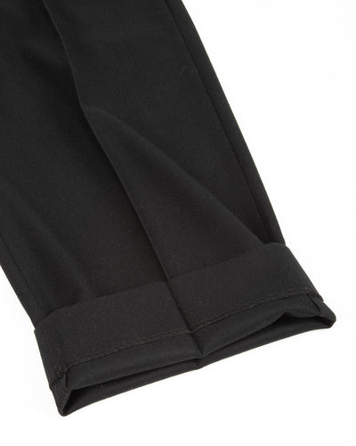 Gorsch Wool Two Tuck Trousers - Black Flannel - Standard & Strange