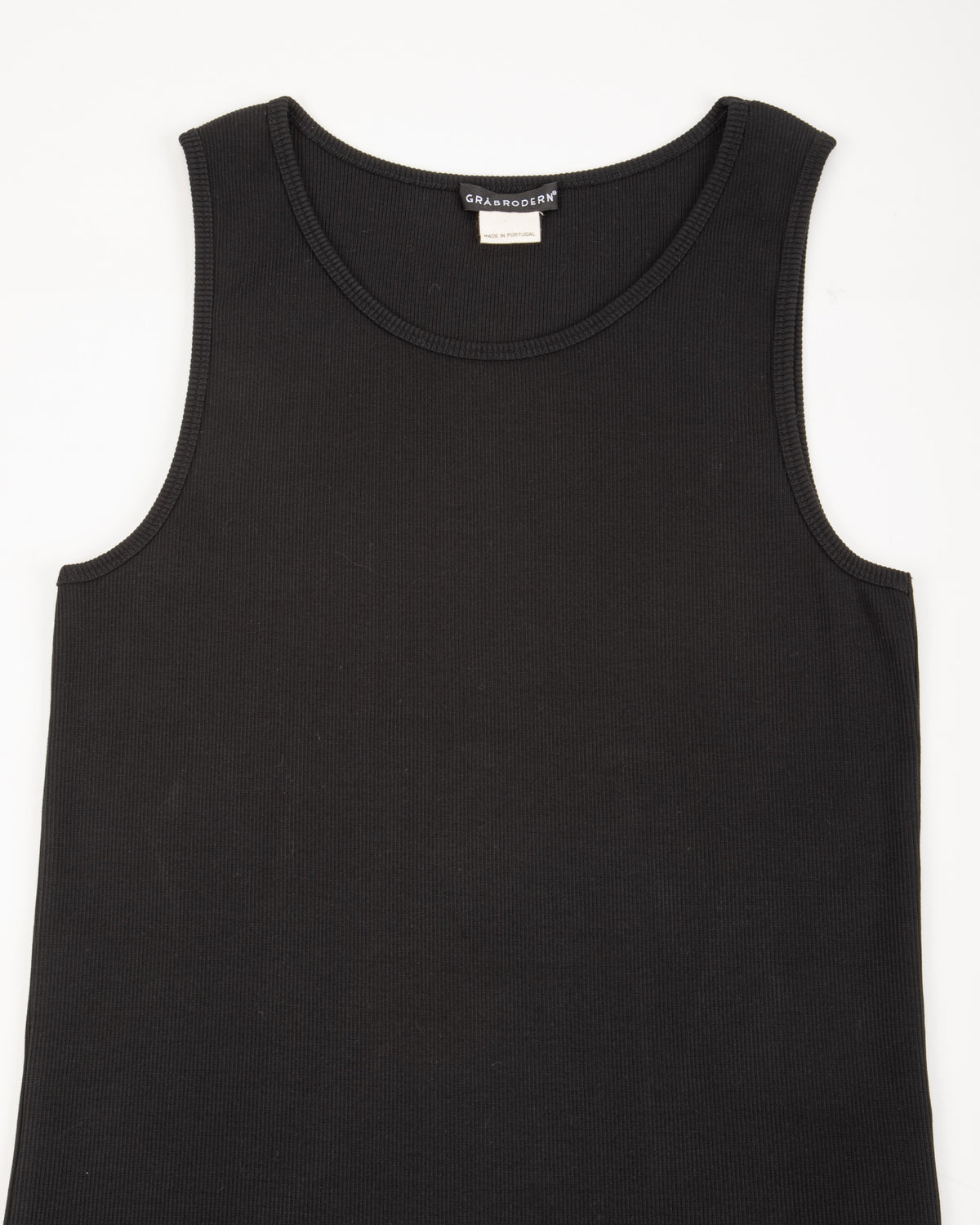 Gråbrodern Vidunge Tank Top - Heavy Cotton Rib Black - Standard & Strange