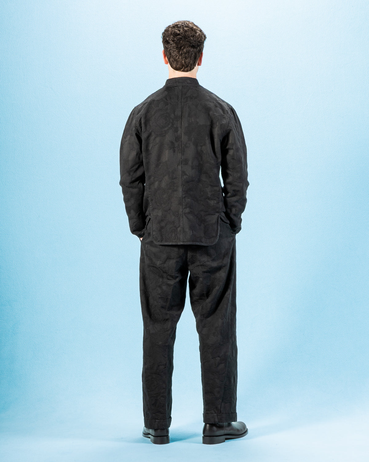 Hansen Refined Work Jacket - Black Flowers - Standard & Strange