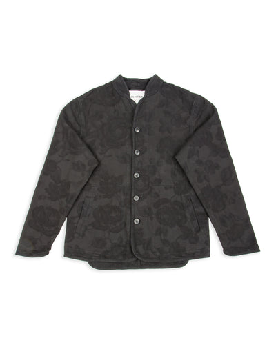 Hansen Refined Work Jacket - Black Flowers - Standard & Strange