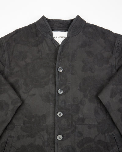 Hansen Refined Work Jacket - Black Flowers - Standard & Strange
