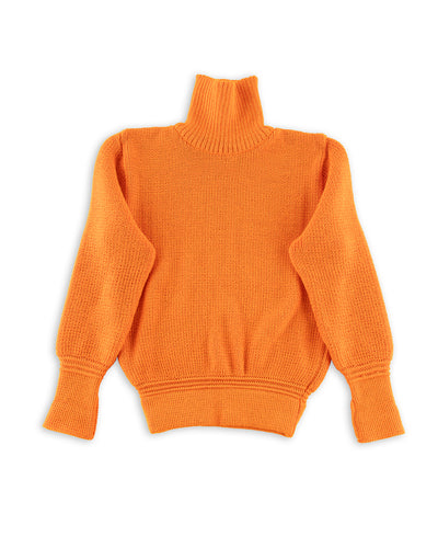 Heimat U Boat Roll Neck Sweater - Rescue Orange - Standard & Strange