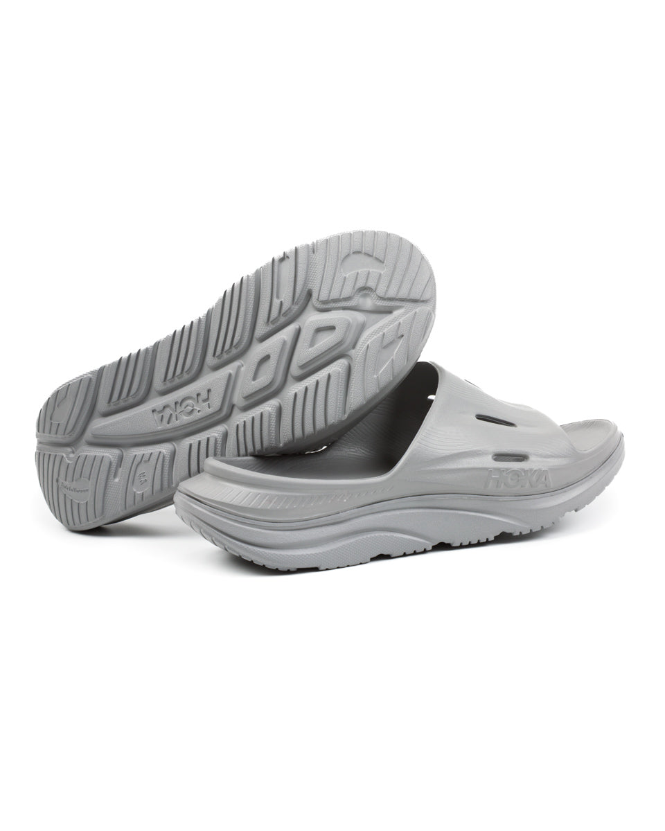 Hoka Ora Recovery Slide 3 - Grey/Grey - Standard & Strange