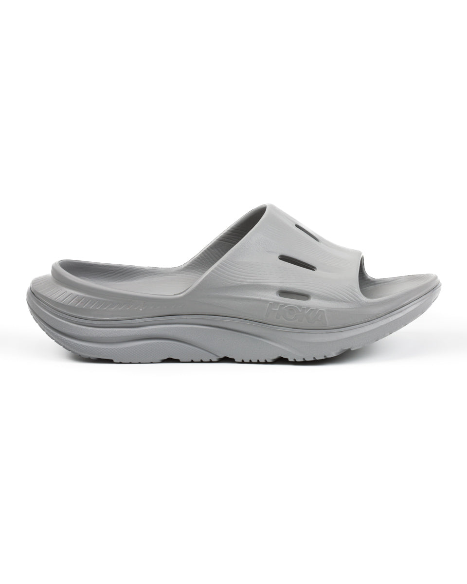 Hoka Ora Recovery Slide 3 - Grey/Grey - Standard & Strange