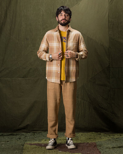 Indi + Ash Ames Workshirt - Handwoven Desert Acacia Plaid - Standard & Strange