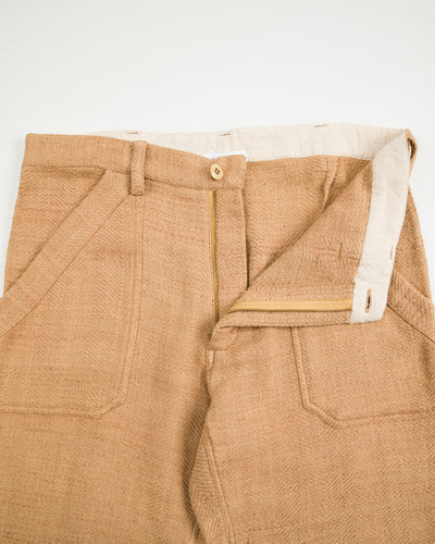 Indi + Ash Isaac Pant - Handspun Cutch Brown HBT - Standard & Strange