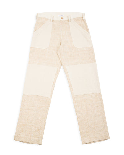 Indi + Ash Isaac Pant - Patchwork Natural/Oat Spacedye - Standard & Strange