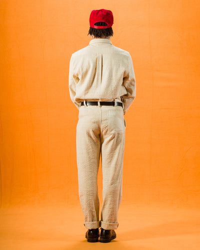Indi + Ash Isaac Pant - Patchwork Natural/Oat Spacedye - Standard & Strange