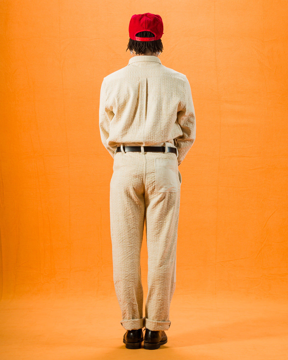 Indi + Ash Isaac Pant - Patchwork Natural/Oat Spacedye - Standard & Strange