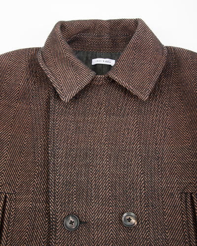 Indi + Ash Loft Peacoat - Handwoven Iron/Cutch Brick HB - Standard & Strange