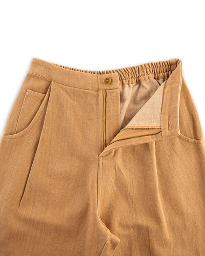 Indi + Ash Nico Pant - Handwoven Cutch Brown Denim - Standard & Strange