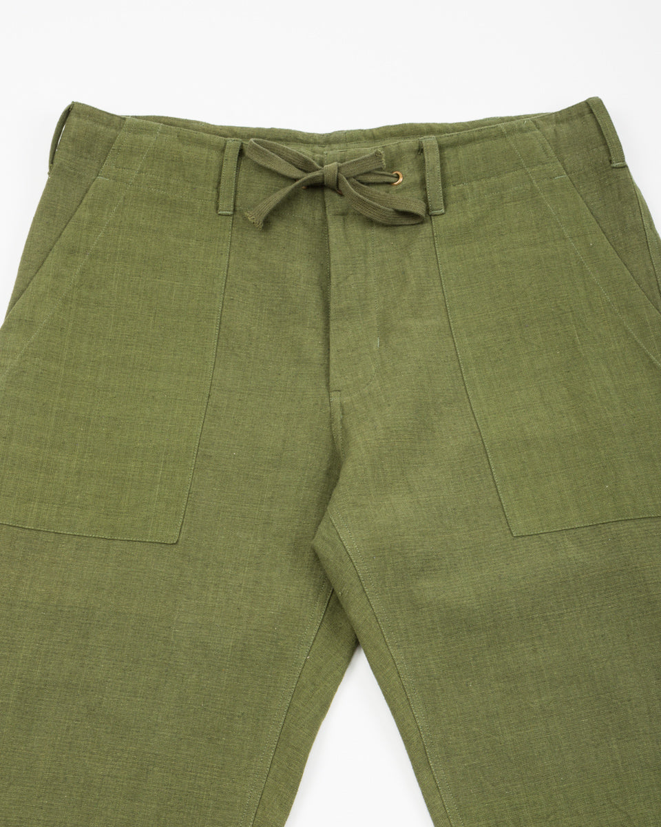 Indi + Ash Obelisk Pant - Forest Green Powerloom Canvas - Standard & Strange